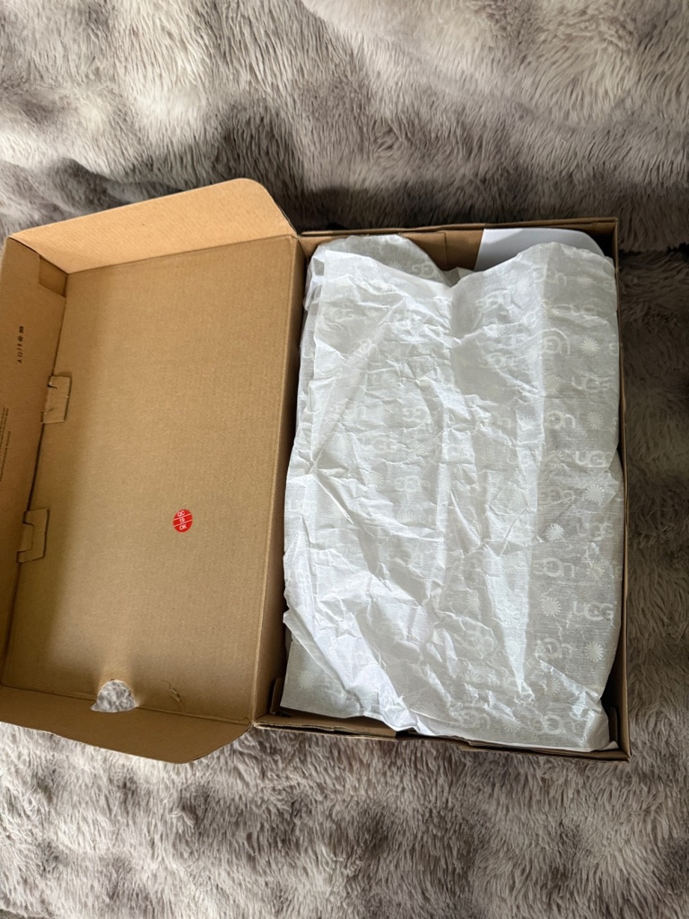 BNWT UGG Chestnut Suede Shearling Mule Slides comes with original box W size 8 - Picture 10 of 10